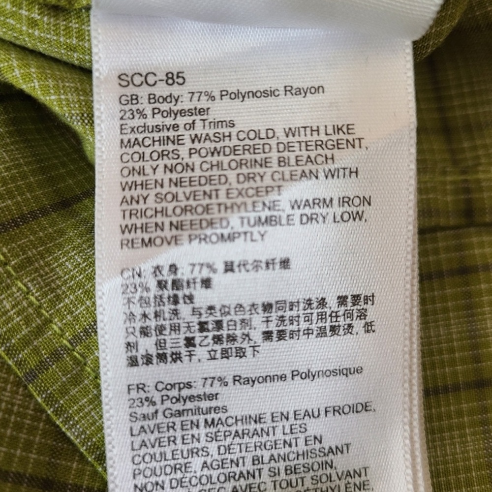 Marmot Green Checkered Casual Shirt - Picture 8 of 8